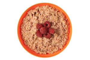 Müsli mit Himbeeren 