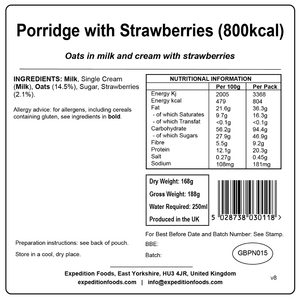 Porridge with Strawberries